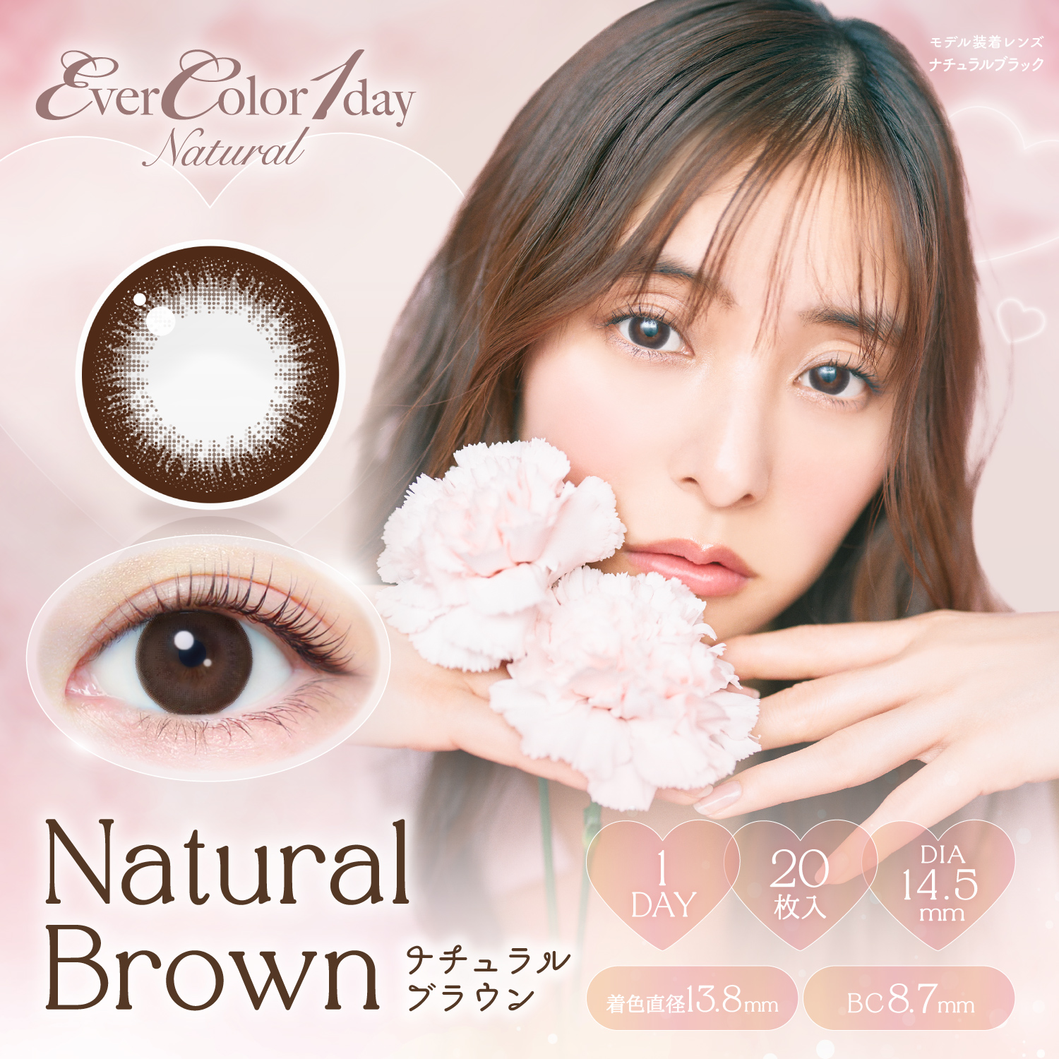 EverColor 1day Natural 1day エバーカラー ナチュラル  20枚入